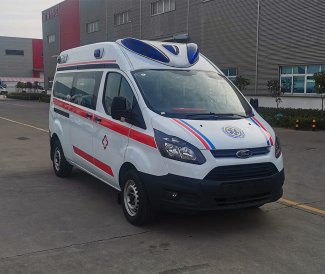 带有负压功能的福特全顺救护车紧急出发前往黑龙江哈尔滨
